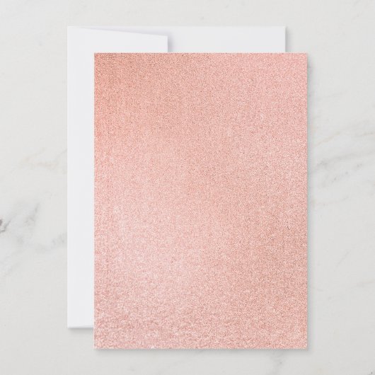 Moderne roze en goudkleurige Verloving (Achterkant)