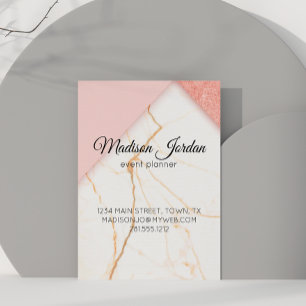 Moderne roze en goudmarmer-magnetisch