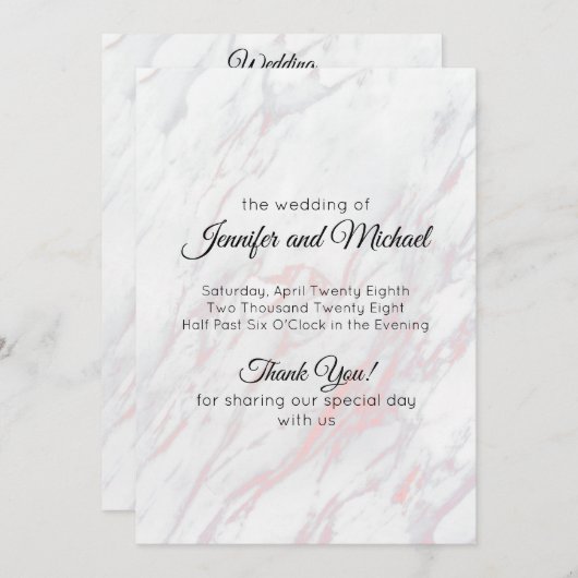 Moderne roze en grijze marmer programma (Voorkant / Achterkant)