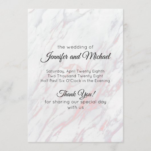 Moderne roze en grijze marmer programma (Voorkant)