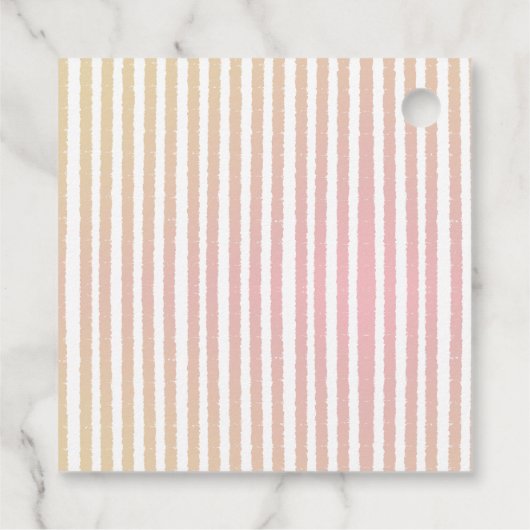 Moderne Roze en Grijze Olifant Monogram Custom Bedankjes Labels (Achterkant)