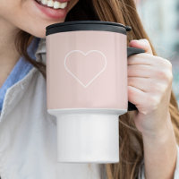 Moderne, roze en minimalistisch hart - liefdadig c