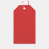 Moderne Roze en Rode geschulpte Lijsten vakantiefo Cadeaulabel (Achterkant)