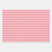 Moderne roze en rode valentijnspatronen inpakpapier vel (Voorkant 3)