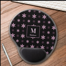 Moderne Roze Geometrische Gepersonaliseerde Gel Mu