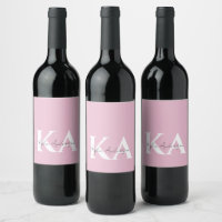 Moderne Roze Gepersonaliseerde Monogramnaam -