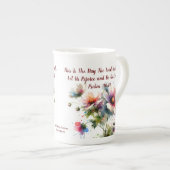 MODERNE ROZE-GEWELDDADIGE BLOEM PORSELEIN KOP (Voorkant rechts)