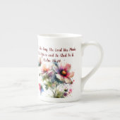 MODERNE ROZE-GEWELDDADIGE BLOEM PORSELEIN KOP (Rechts)