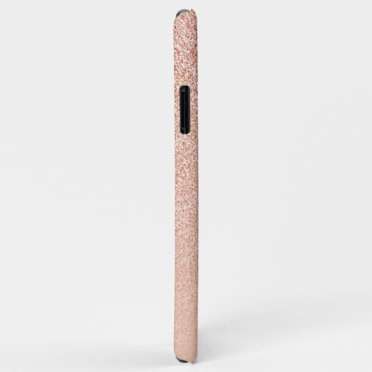 Moderne roze girly monogram gepersonaliseerde glit Case-Mate iPhone case (Achterkant/rechts)