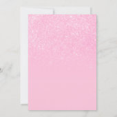 Moderne roze glitter legant script 30th Birthday Kaart (Achterkant)