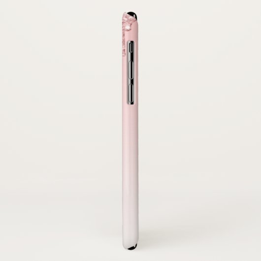 Moderne roze glitterschijven en hoge niveaus Case-Mate iPhone case (Achterkant/links)