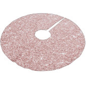 Moderne roze glittersprankelingen kerstboom rok (Gekanteld)