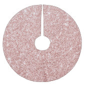 Moderne roze glittersprankelingen kerstboom rok (Voorkant)