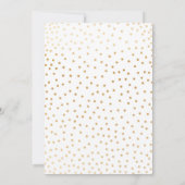 Moderne Roze Gouden Bloemen Baby Sprinkle Uitnodig Kaart (Achterkant)
