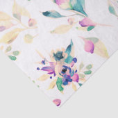 Moderne roze groene lavendel waterverf bloemen tissuepapier (Detail)