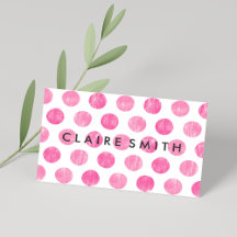 Moderne roze grote trendy stippen patroon bakkerij