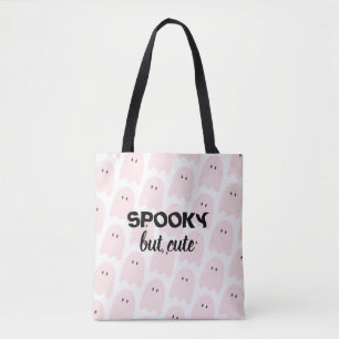 Moderne roze halloween Spooky but Cute Draagtas