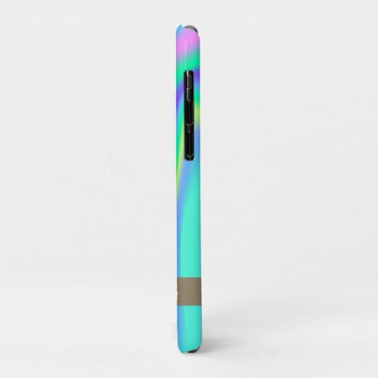 Moderne Roze Holographic van Flamingo - Gepersonal Case-Mate iPhone Case (Achterkant/links)