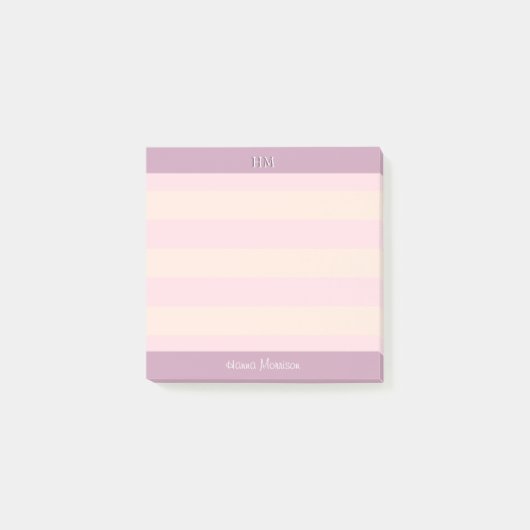 Moderne roze Kantoor leraar mam-student Post-it® Notes (Voorkant)