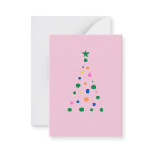 Moderne roze kerstboom - aangepaste back-begroting