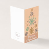 Moderne roze kerstverpakking van 25 Kaarten (Buitenkant)