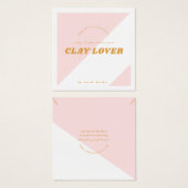 Moderne roze Ketting display Kaart (Voorkant /achterkant)