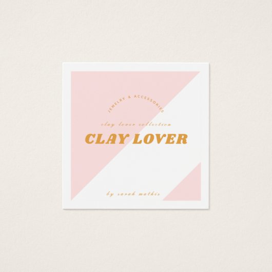 Moderne roze Ketting display Kaart (Voorkant)