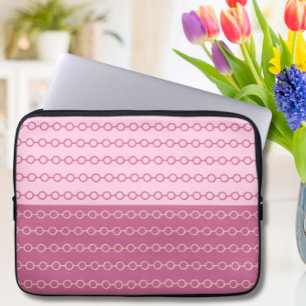 Moderne Roze Ketting Laptop Mouw Sleeve