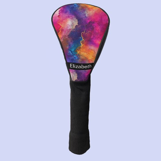 Moderne Roze Kleur Fusie Gepersonaliseerd Golfheadcover