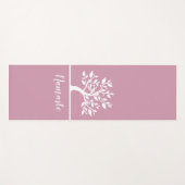 Moderne roze legant Classy Tree YOGA-instructeur Yogamat (Voorkant (horizontaal))
