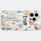 Moderne roze lente bloemen Case-Mate iPhone c Case (Achterkant (horizontaal))