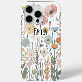 Moderne roze lente bloemen Case-Mate iPhone c 15 Pro Max Hoesje