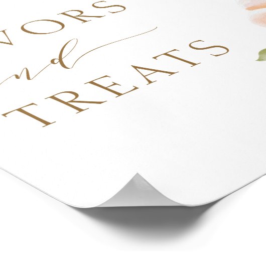 Moderne roze limonade Summer Favors & Trets Sign Poster (Hoek)