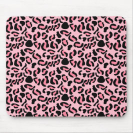 Moderne Roze Luipaard Patroon Dier Muismat