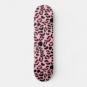 Moderne Roze Luipaardpatroon Dier Skateboard