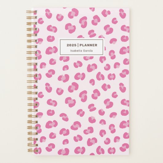 Moderne Roze Maandplanner Planner (Voorkant)