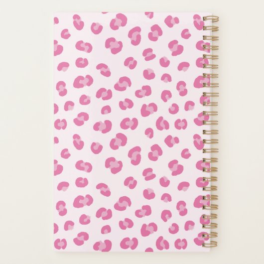 Moderne Roze Maandplanner Planner (Achterkant)