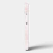 Moderne roze marmer grootwinkelMonogram Case-Mate iPhone Case (Achterkant / Links)