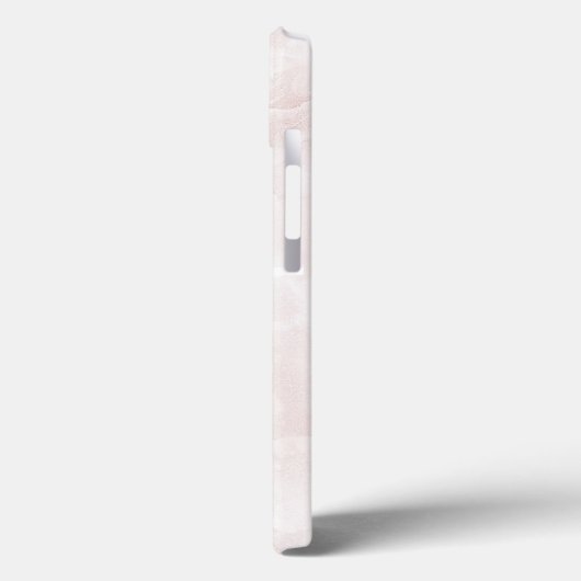 Moderne roze marmer grootwinkelMonogram Case-Mate iPhone Case (Achterkant / Links)