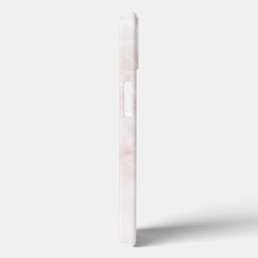 Moderne roze marmer grootwinkelMonogram Case-Mate iPhone Case (Achterkant / Rechts)