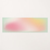 Moderne roze mint pasta ombre gradiënt fitness yogamat (Voorkant (horizontaal))