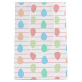 Moderne roze mode Pasen Medium Cadeauzakje (Achterkant)