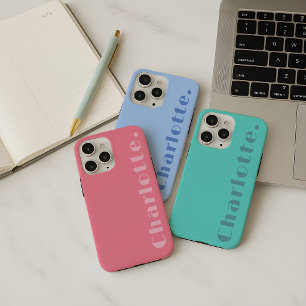 Moderne Roze Moeder Meisjes Dochter Aangepaste Naa iPhone 15 Pro Hoesje