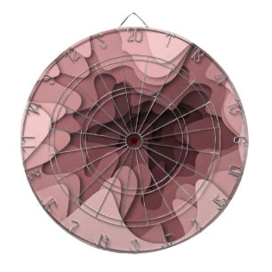 Moderne Roze Ombre Meisjesachtig Dartbord