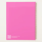 Moderne Roze Ombre Planner (Achterkant)