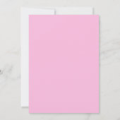 Moderne Roze Ondergoed Bruiloft Uitnodiging (Achterkant)