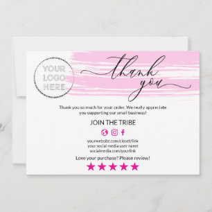 Moderne Roze Online Winkel Bedankt Klein Bedrijf