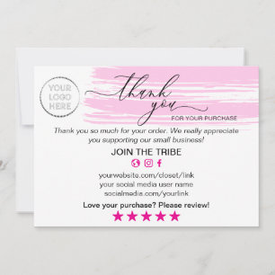 Moderne Roze Online Winkel Bedankt Klein Bedrijf