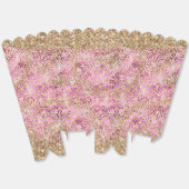 Moderne Roze Paarse Abstracte Bloem Goud Glitter Bedankdoosjes (Ongevouwen)