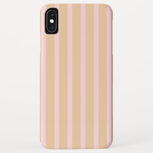 Moderne Roze Perzik Taffy Gestreepte Case-Mate iPhone Case (Achterkant)